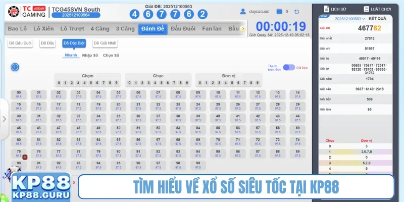 Xổ số siêu tốc KP88 - Bùng nổ cơ hội thắng tiền tỷ chỉ sau 1 phút 1 Tìm hiểu về xổ số siêu tốc tại KP88